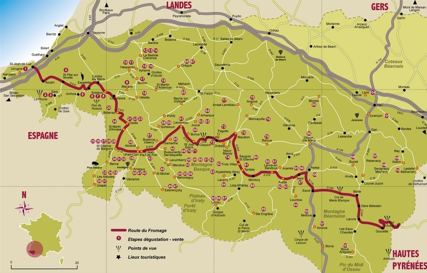 Route du fromage Ossau-Iraty