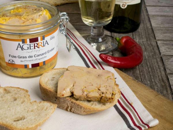 Foie gras au piment d'Espelette, une spécialité basque